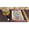 LOT OF 3 - WORLD'S NAVY TOBACCO TIN, PLAYER'S MIRROR AND WOODEN CARVED PIPE