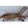 Image 1 : TEAK LOUNGER - 60IN