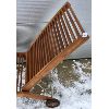 Image 3 : TEAK LOUNGER - 60IN