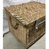 Image 4 : LARGE WICKER TRUNK - 39IN X 29IN X 27IN