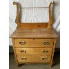 Image 1 : MAPLE HARP BACK DRESSER ON WHEELS - 34IN X 19IN X 32IN