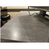 Image 2 : GREY 115"W X 30"D X 42.5"H 4 PEDESTAL BAR HEIGHT RESTAURANT TABLE