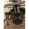 Image 3 : GREY 72"W X 30"D X 42.5"H 2 PEDESTAL BAR HEIGHT RESTAURANT TABLE