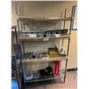 Image 1 : 4 TIER METRO STYLE RESTAURANT SHELVING WITH CONTENTS