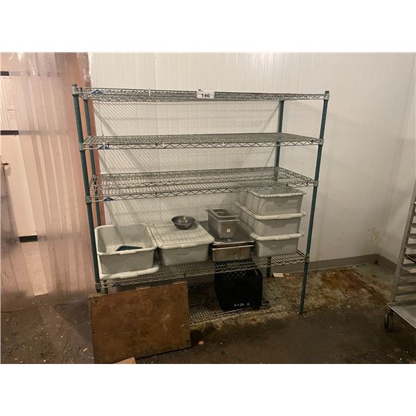 4 TIER METRO RACK WITH CONTENTS - Able Auctions