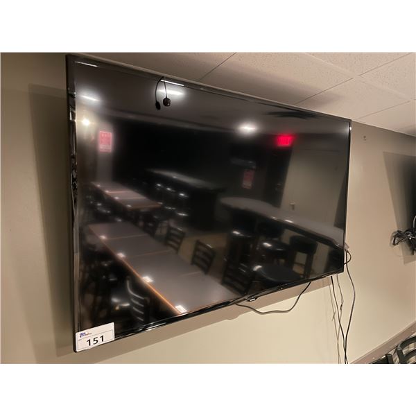 SAMSUNG 58" LCD WALL MOUNTED TELEVISION WITH WALL MOUNT, POWER CORD, AND CABLES