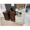 Image 8 : CHERRY COLOURED L-SHAPED DESK WITH HUTCH, CHERRY COLOURED COMPUTER DESK, DARK WOOD COMPUTER DESK,