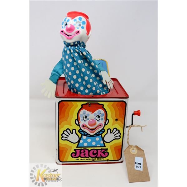1971 MATTEL "JACK IN THE MUSIC BOX" KIDS TOY