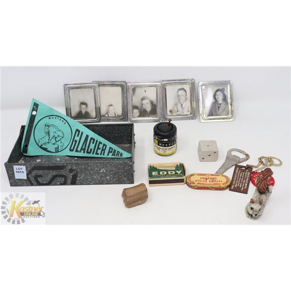 COLLECTIBLE STELCOAT METAL TRAY W/ VINTAGE