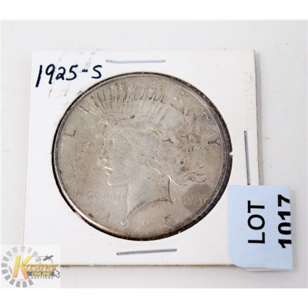 1925-S USA SILVER MORGAN DOLLAR