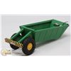 Image 1 : VINTAGE TIN GREEN BELLY DUMP TRAILER TOY