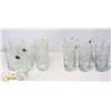 Image 1 : 13PC CRYSTAL HIGHBALL GLASSES; (7) CROSS &