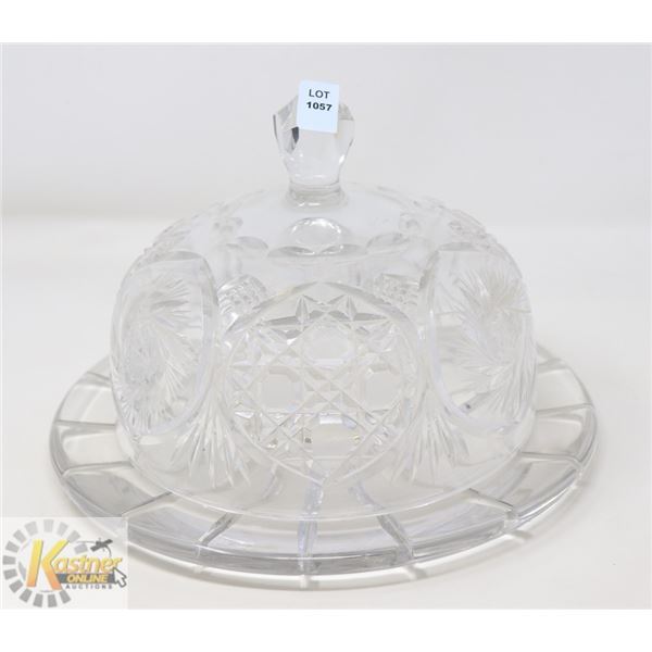 VINTAGE CRYSTAL CUT GLASS ABP COVERED DESSERT