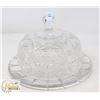 Image 1 : VINTAGE CRYSTAL CUT GLASS ABP COVERED DESSERT