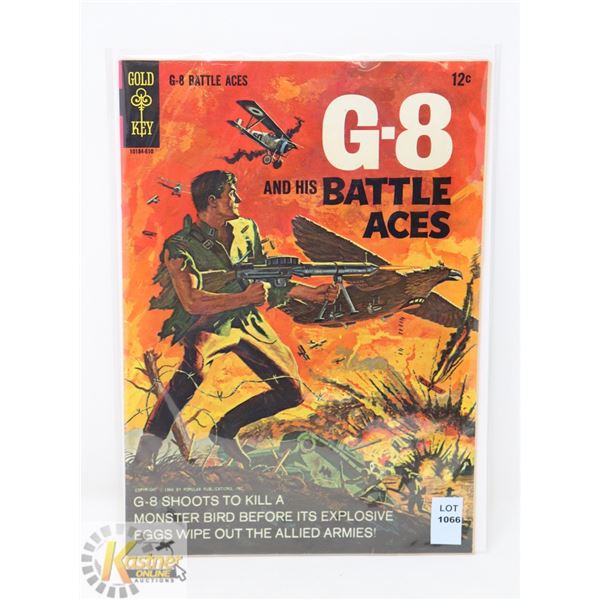 1966 GOLD KEY 12 CENT NO. 1 " G-8 AND HIS BATTLE