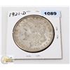 Image 1 : 1921-D USA MORGAN SILVER ONE DOLLAR COIN