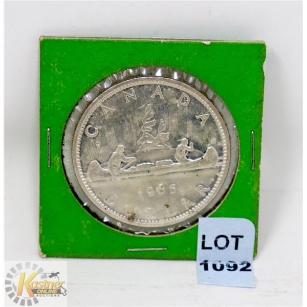 1965 CANADA ONE DOLLAR SILVER COIN