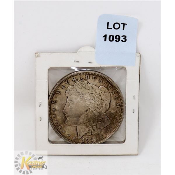 1921 USA MORGAN SILVER ONE DOLLAR COIN