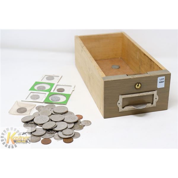 CRACKED SAFE* SECURITY BOX FULL OF ASSORTED COINS