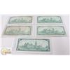 Image 2 : LOT OF 5- 1967 COMMEMORATIVE CANADIAN BANK NOTES