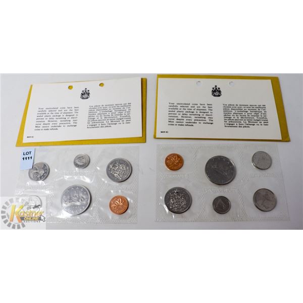 LOT OF 2- 1969 RCM STANDARD ISSUE 6 COIN