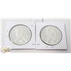 Image 2 : LOT OF 2- 1966 CANADA SILVER ONE DOLLAR COINS