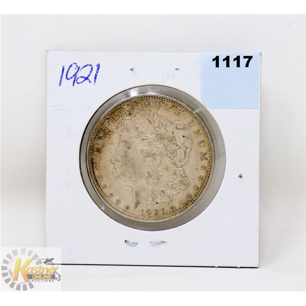 1921 USA MORGAN SILVER ONE DOLLAR COIN