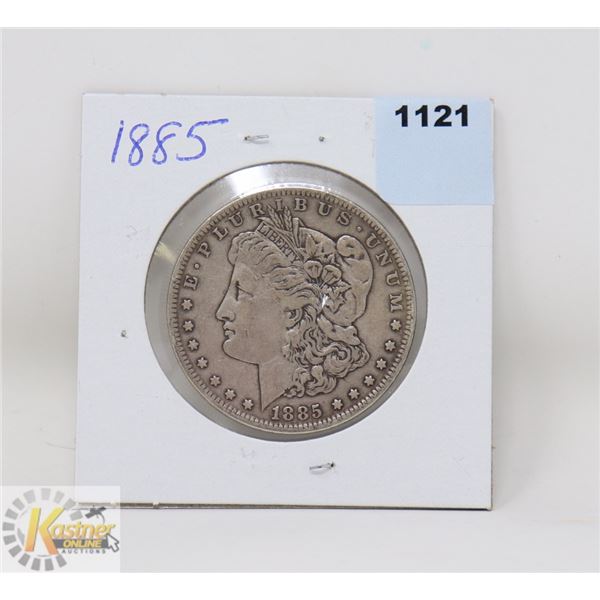 1885 USA MORGAN SILVER ONE DOLLAR COIN
