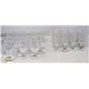 Image 1 : 27PC ASSORTED CRYSTAL WINE GLASSES SMALL & LARGE