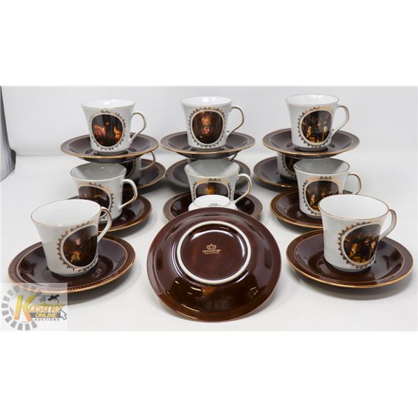 KRONESTER BAVARIAN MADE 24PC SET OF TEA CUPS &
