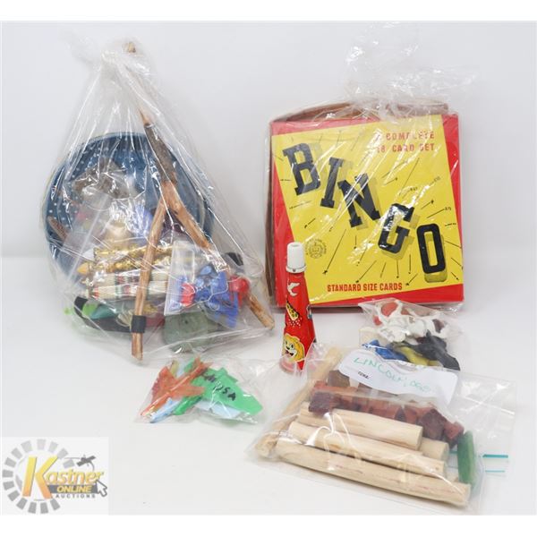 ESTATE BOX OF VINTAGE TOYS AND COLLECTIBLE MISC.