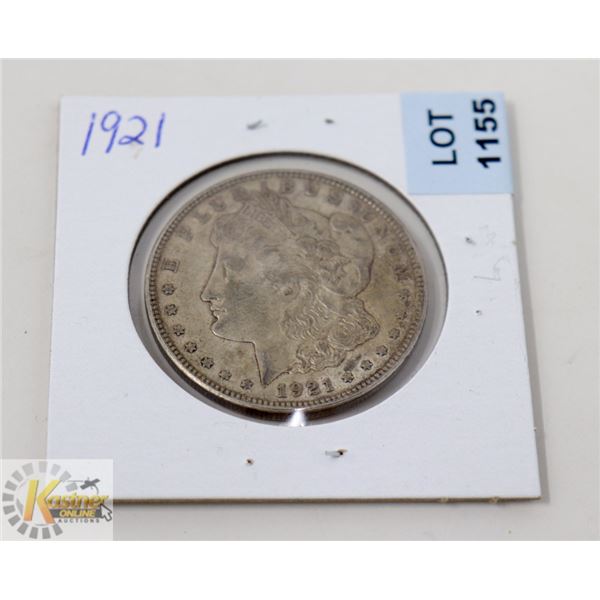 1921 USA MORGAN SILVER ONE DOLLAR COIN