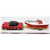 Image 2 : VINTAGE RARE JAPANESE RED TIN FRICTION CAR WITH