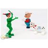 Image 1 : LOT OF 3 WALT DISNEY TOYS-PETER PAN, DALMATIAN