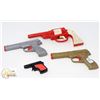 Image 1 : LOT OF 4- VINTAGE KIDS TOY GUNS-2 PLASTIC MADE IN