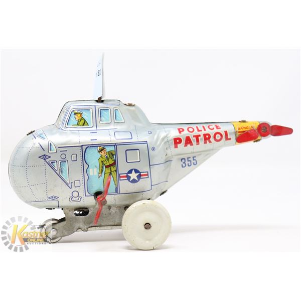 HADSON VINTAGE TIN LITHOGRAPHED "POLICE PATROL"