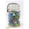 Image 1 : JAR OF VINTAGE MARBLES *MAY CONTAIN URANIUM*