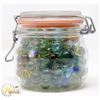 Image 1 : JAR OF VINTAGE MARBLES *MAY CONTAIN URANIUM*