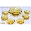 Image 1 : 7PC MCM AMBER GLASS BOWL SET