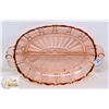Image 1 : ANCHOR HOCKING PINK DEPRESSION GLASS OYSTER &