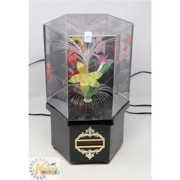 1970'S FIBER OPTIC LIGHT/ CLOCK -WORKING