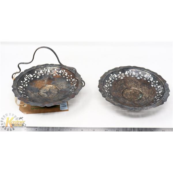 ANTIQUE VICTORIAN EP ON COPPER TEA/BISCUIT