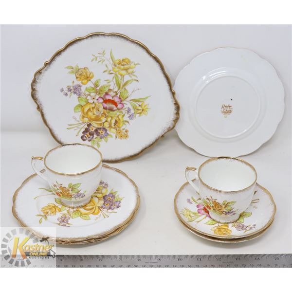 9 PC ROSLYN FINE BONE CHINA - MADE IN ENGLAND