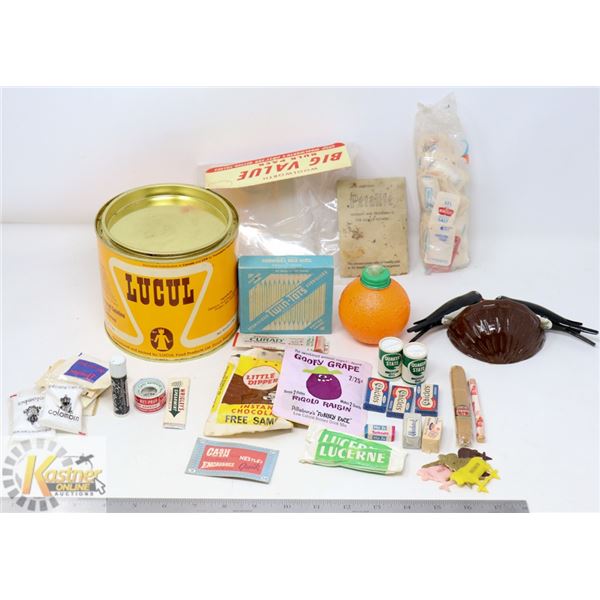 ESTATE FLAT OF CLASSIC/ VINTAGE FOOD PACKAGES &