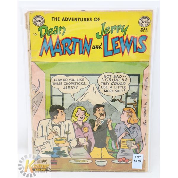 1954 DC COMICS 10 CENT MAY NO.13 "THE ADVENTURES