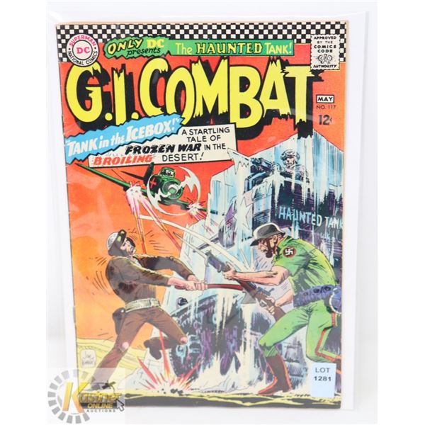 1966 DC COMICS 12 CENT MAY NO 117 " G.I. COMBAT"