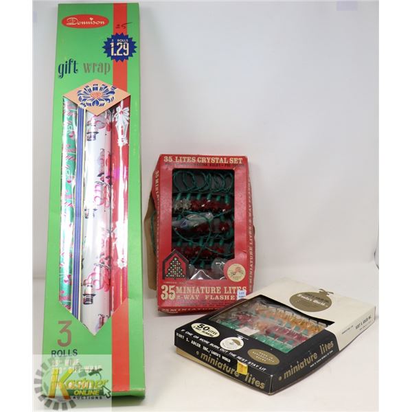 VINTAGE CHRISTMAS LOT; 1960-70'S PRE MOLDED