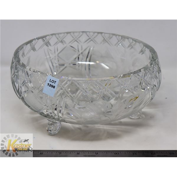 GERMAN LEAD CRYSTAL CUT & ETCHED PATTERNED