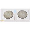 Image 2 : LOT OF 2 1921-D USA MORGAN SILVER DOLLARS