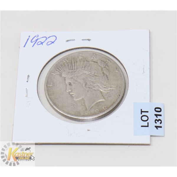 1922 USA SILVER PEACE DOLLAR